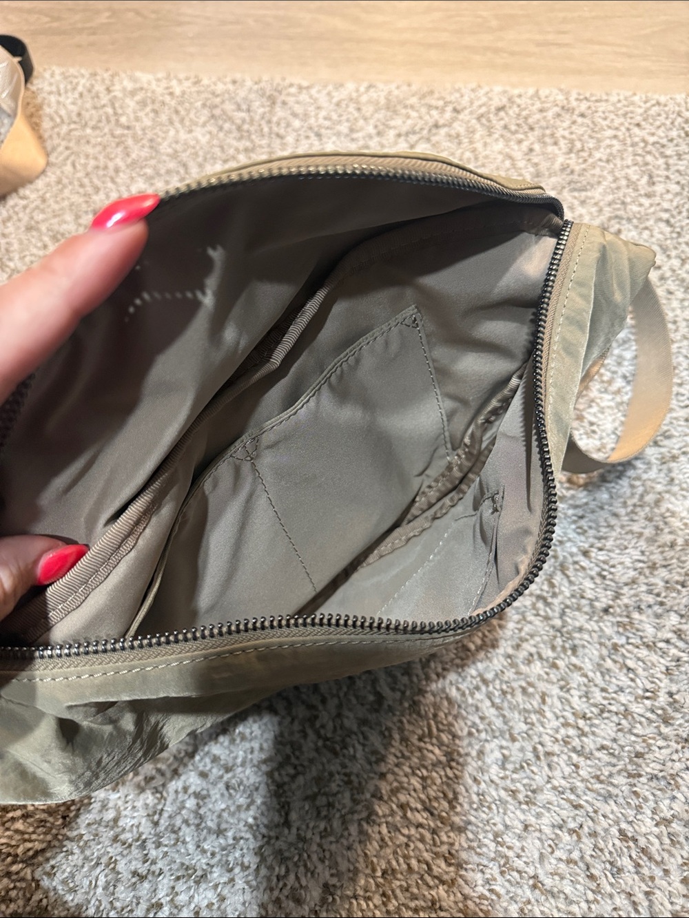 Andar Olive Green Crossbody Fanny Pack - Picture 2 of 2